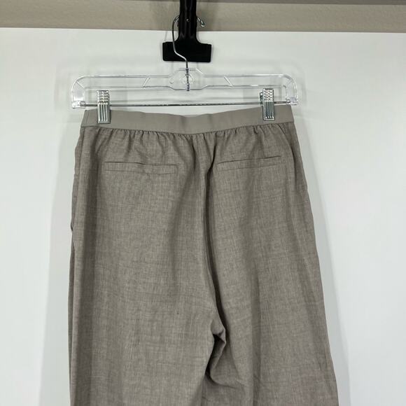 Babaton Aritzia High Rise Gray Wool Blend Pull On Trouser Pants - Picture 5 of 8